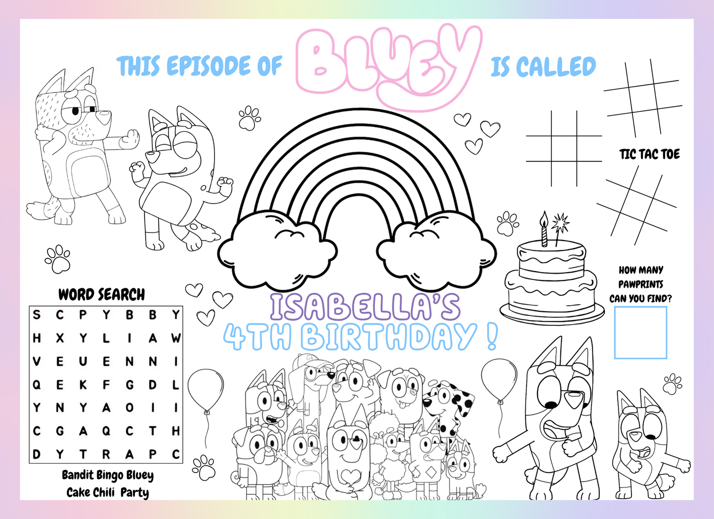 Coloring Book/PlaceMat