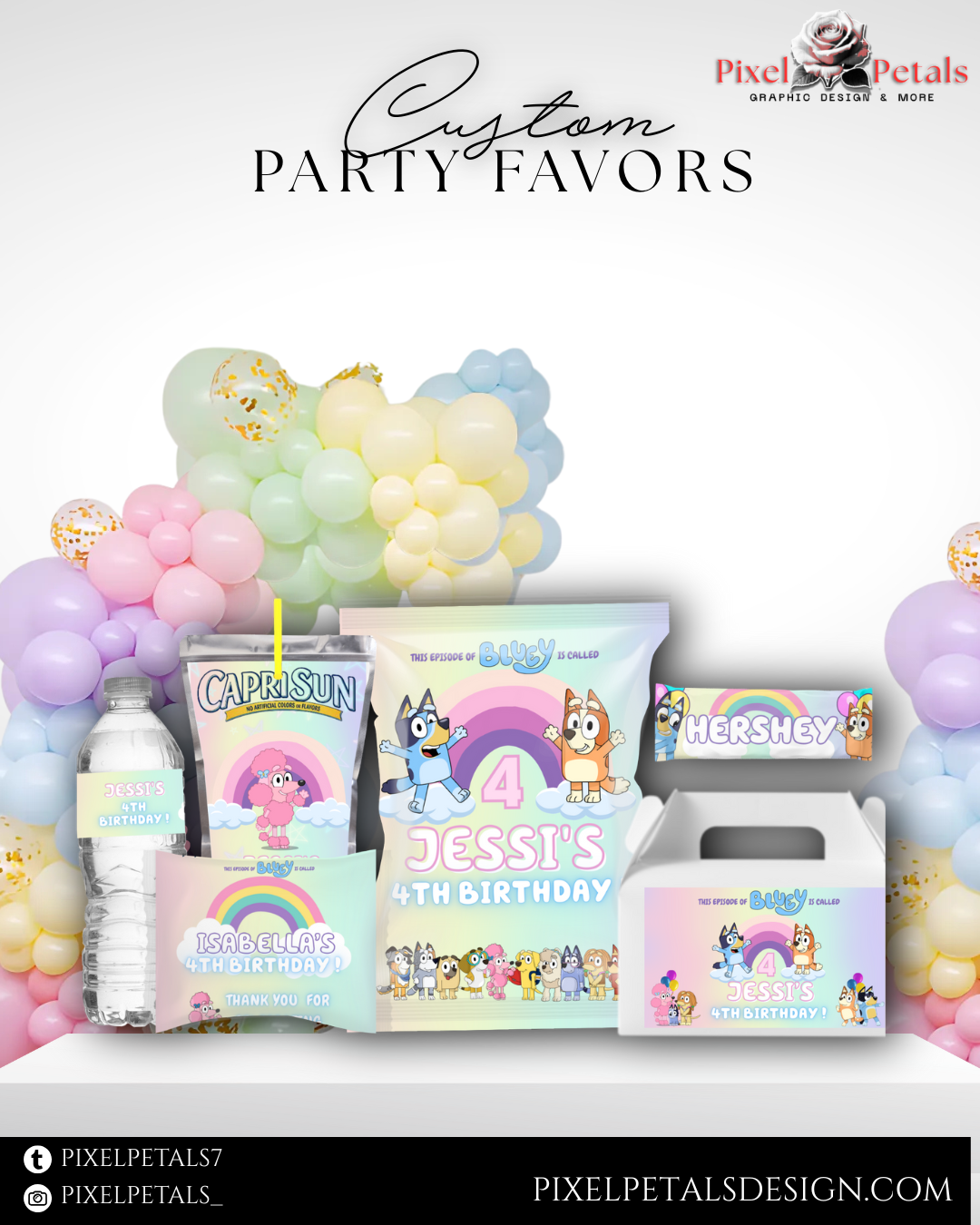 Digital Party Favors Design